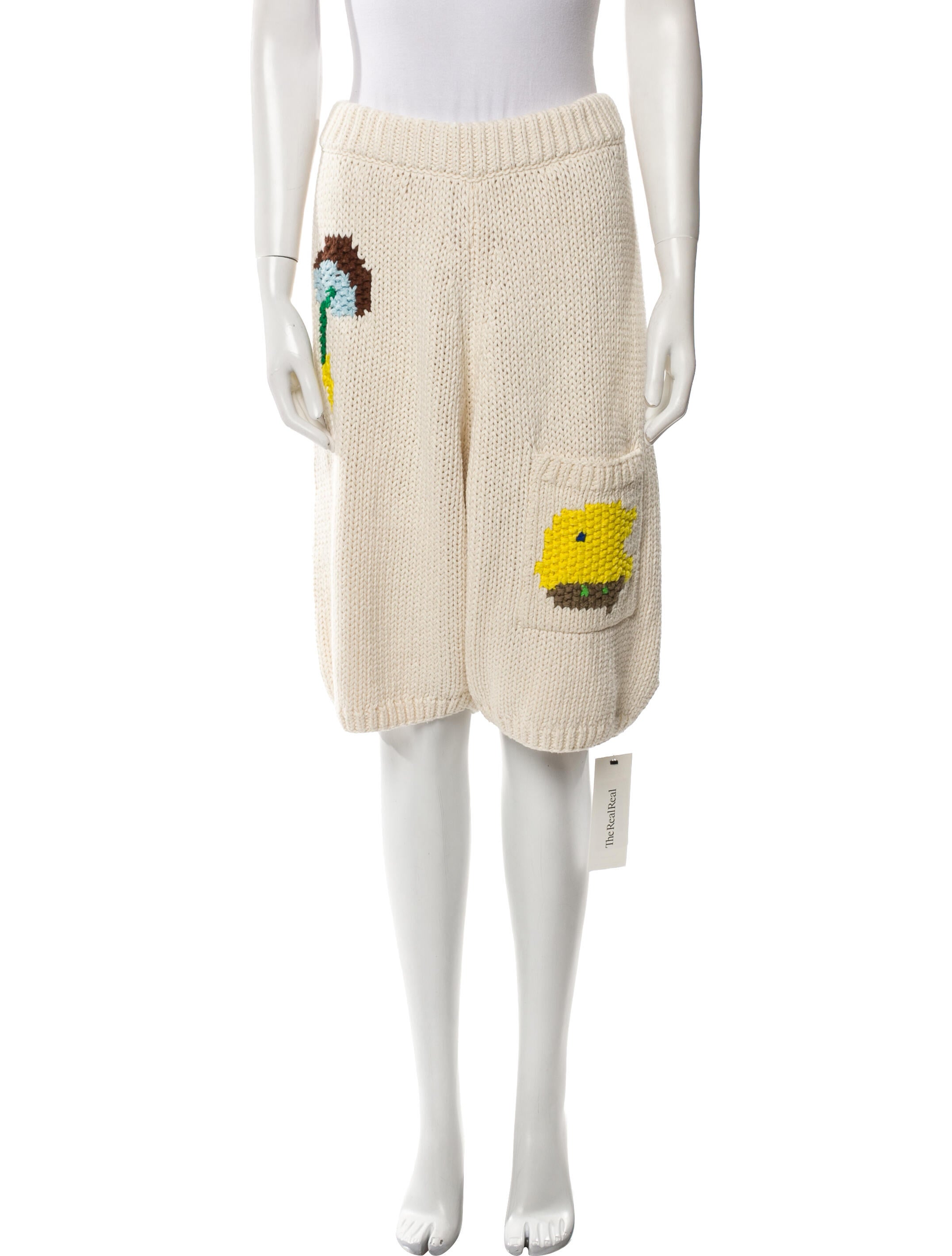 Tibi Graphic Print Knee-Length Shorts