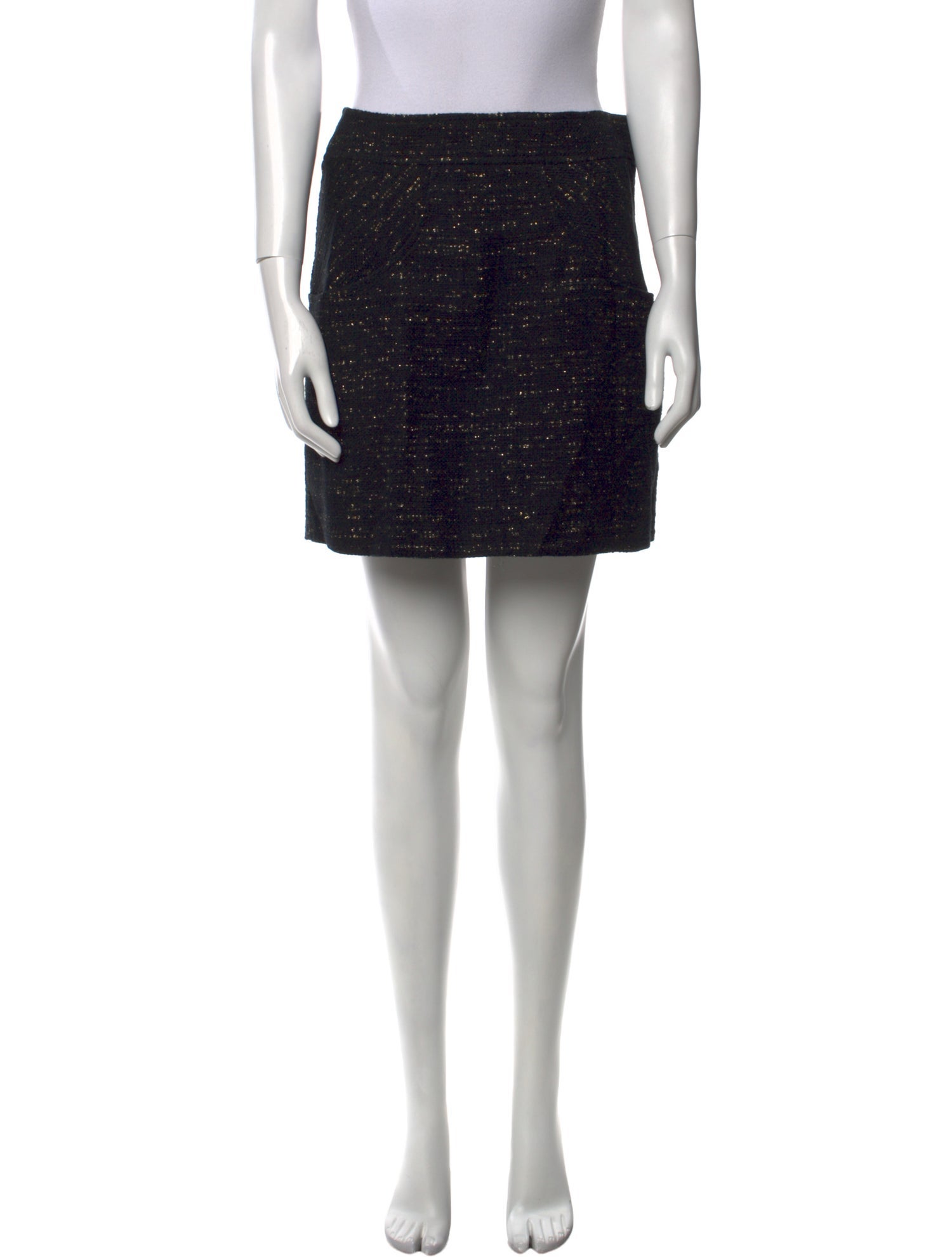 Tibi Glitter Accents Mini Skirt