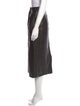 Tibi Lamb Leather Midi Length Skirt