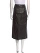 Tibi Lamb Leather Midi Length Skirt