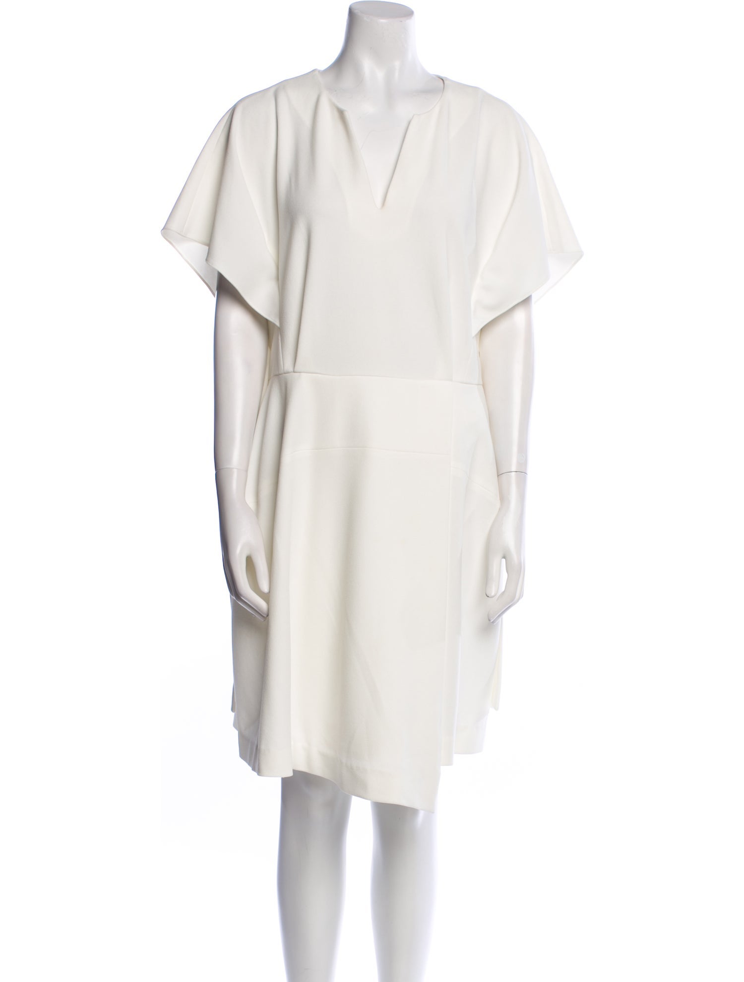 Tibi V-Neck Knee-Length Dress