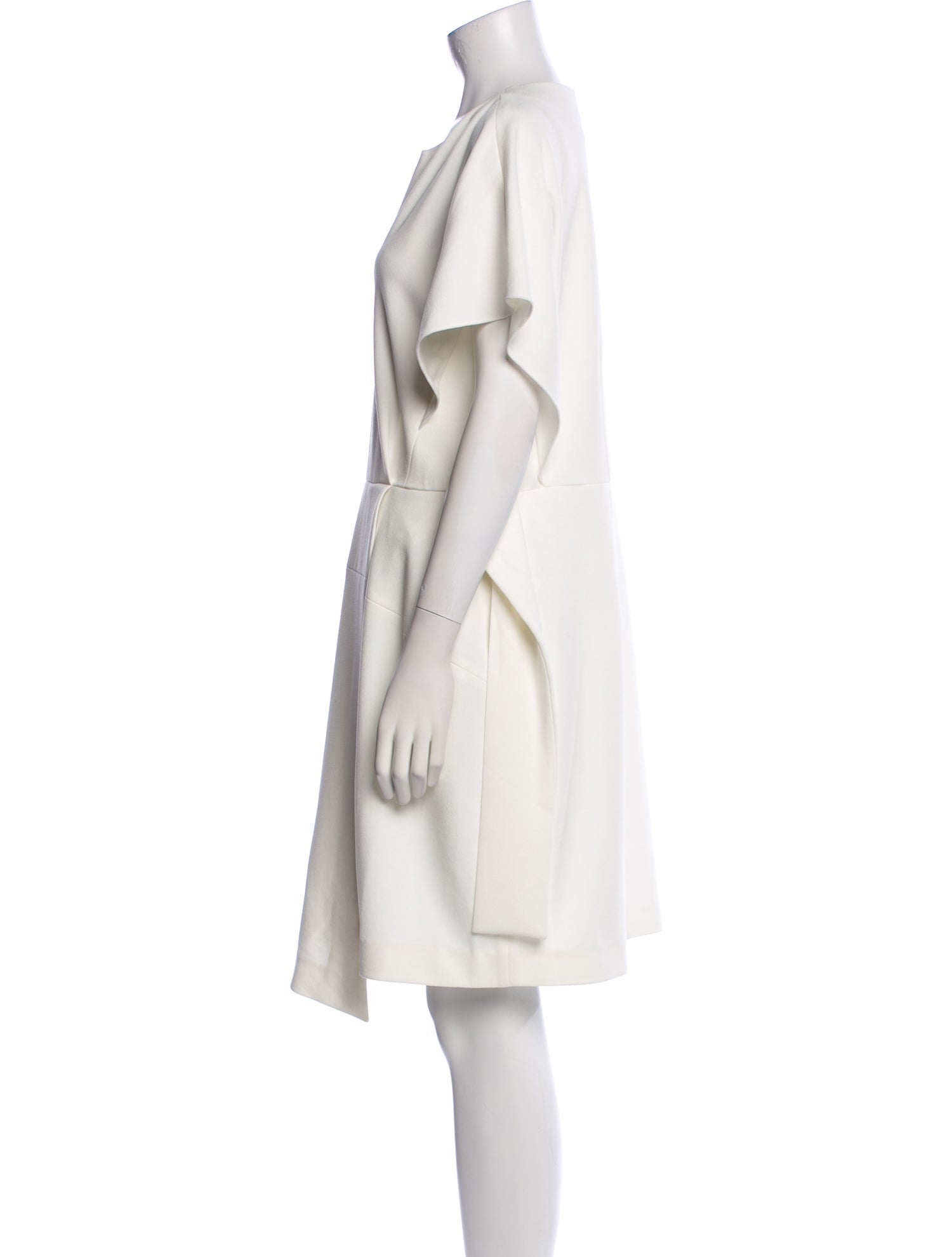 Tibi V-Neck Knee-Length Dress