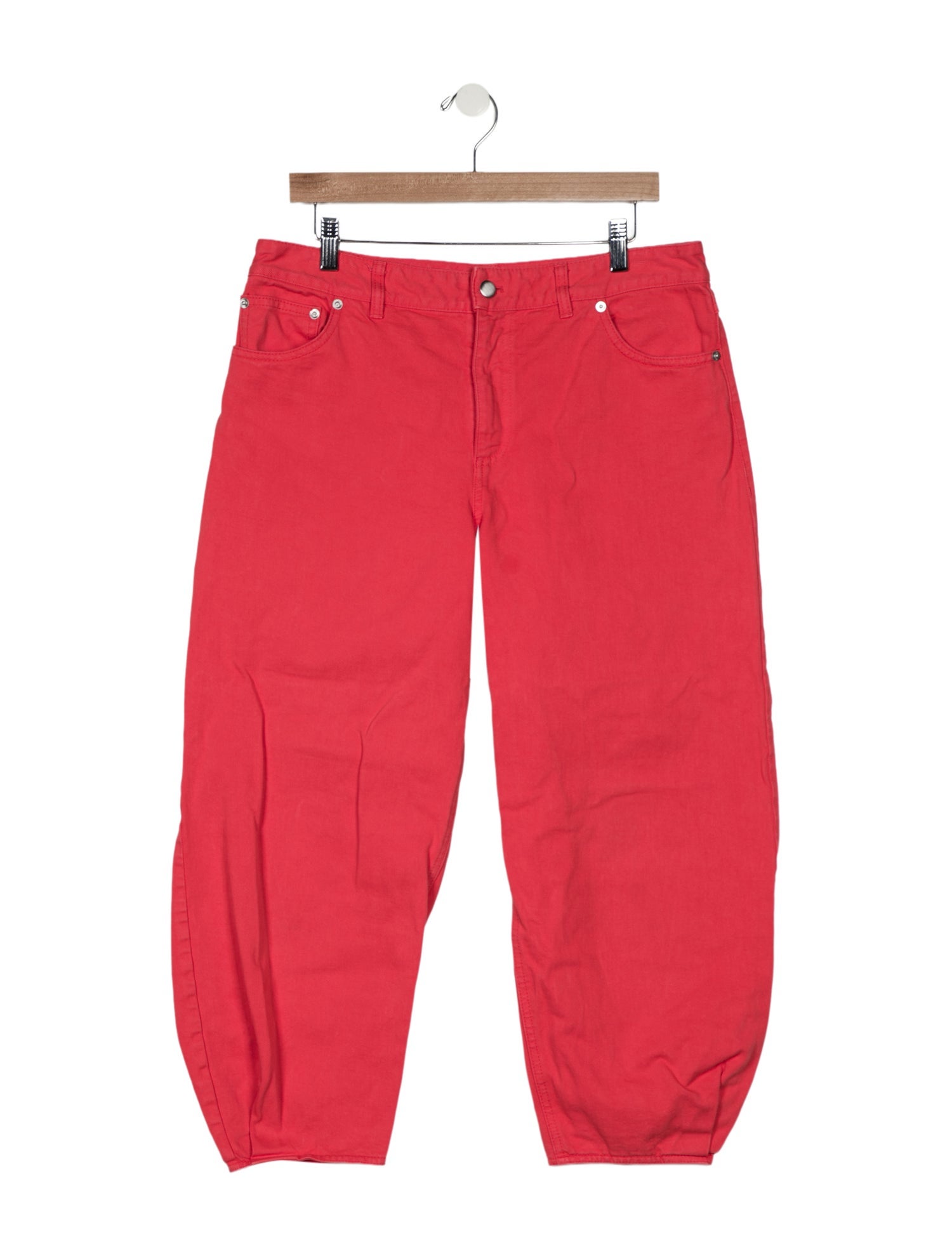 Tibi High-Rise Straight Leg Jeans