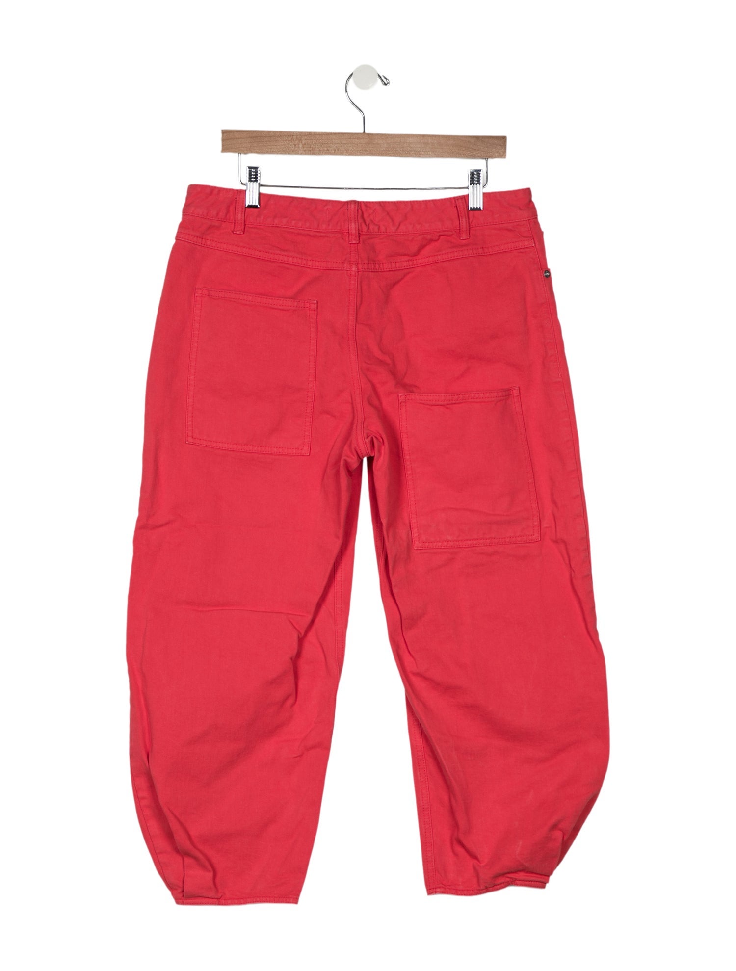 Tibi High-Rise Straight Leg Jeans