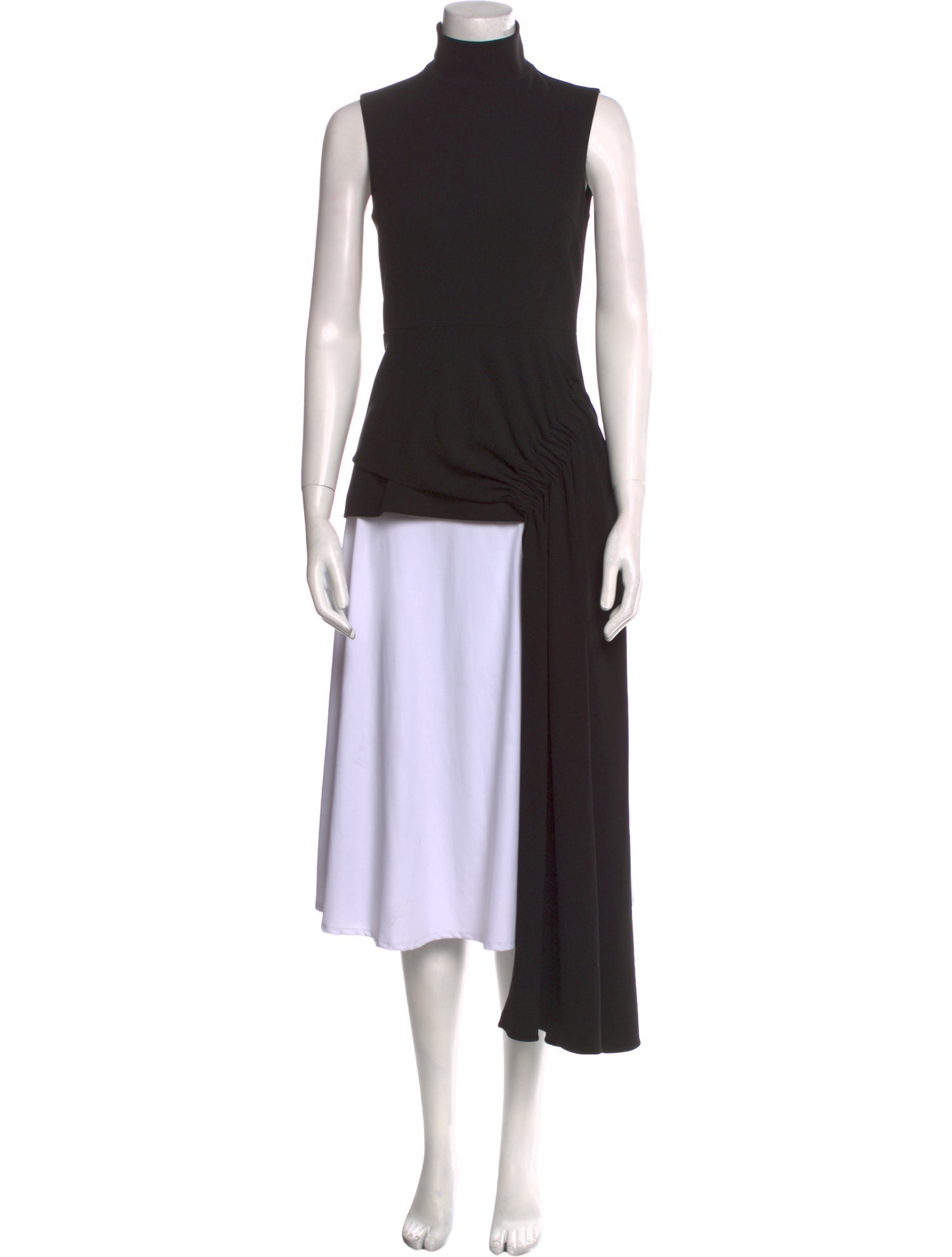 Tibi Mock Neck Sleeveless Tunic