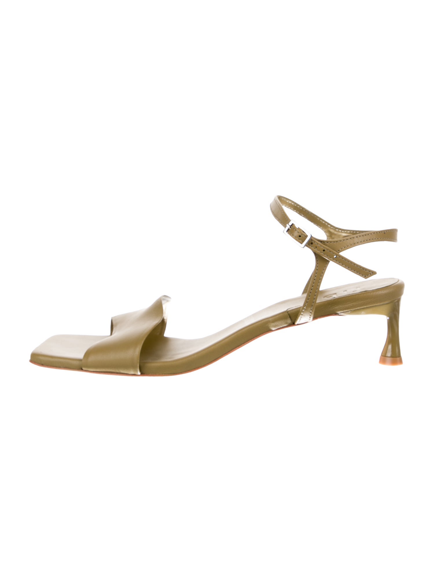 Tibi Leather Slingback Sandals