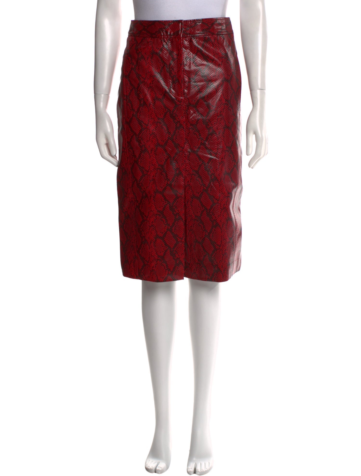 Tibi Animal Print Knee-Length Skirt