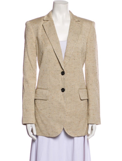 Tibi Linen Tweed Pattern Blazer
