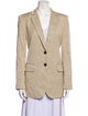 Tibi Linen Tweed Pattern Blazer