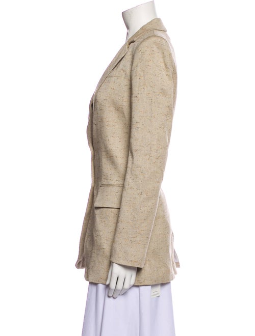 Tibi Linen Tweed Pattern Blazer