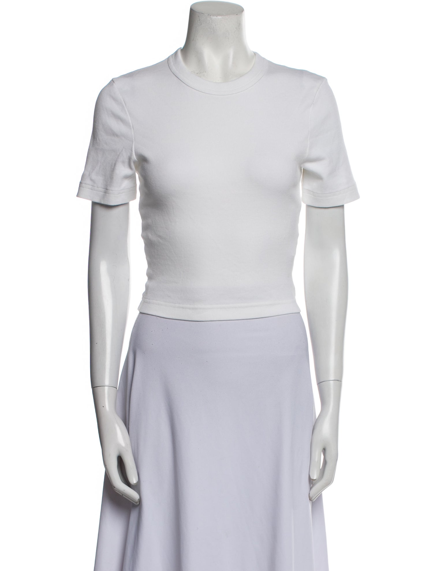 Tibi Crew Neck Short Sleeve T-Shirt