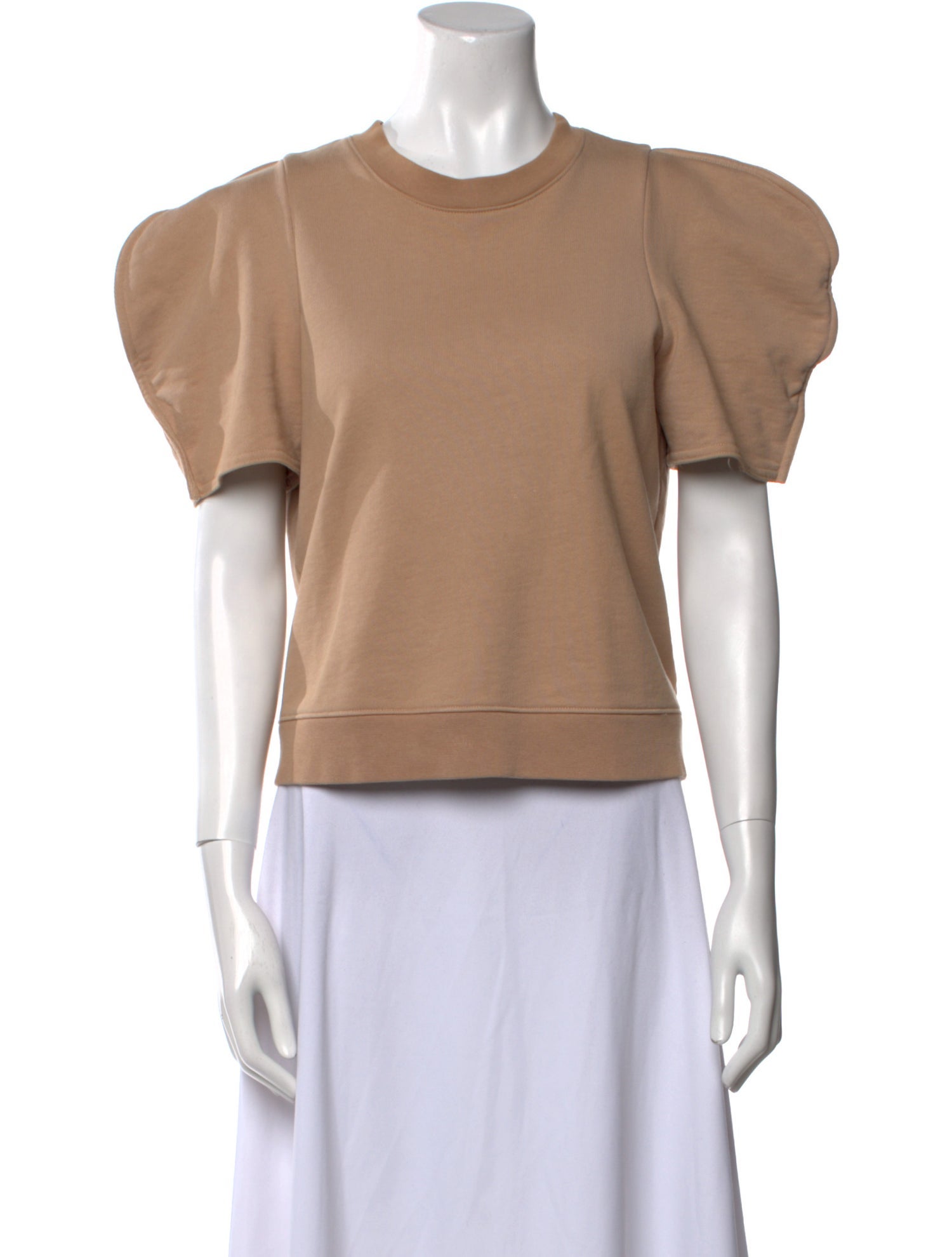Tibi Crew Neck Short Sleeve T-Shirt