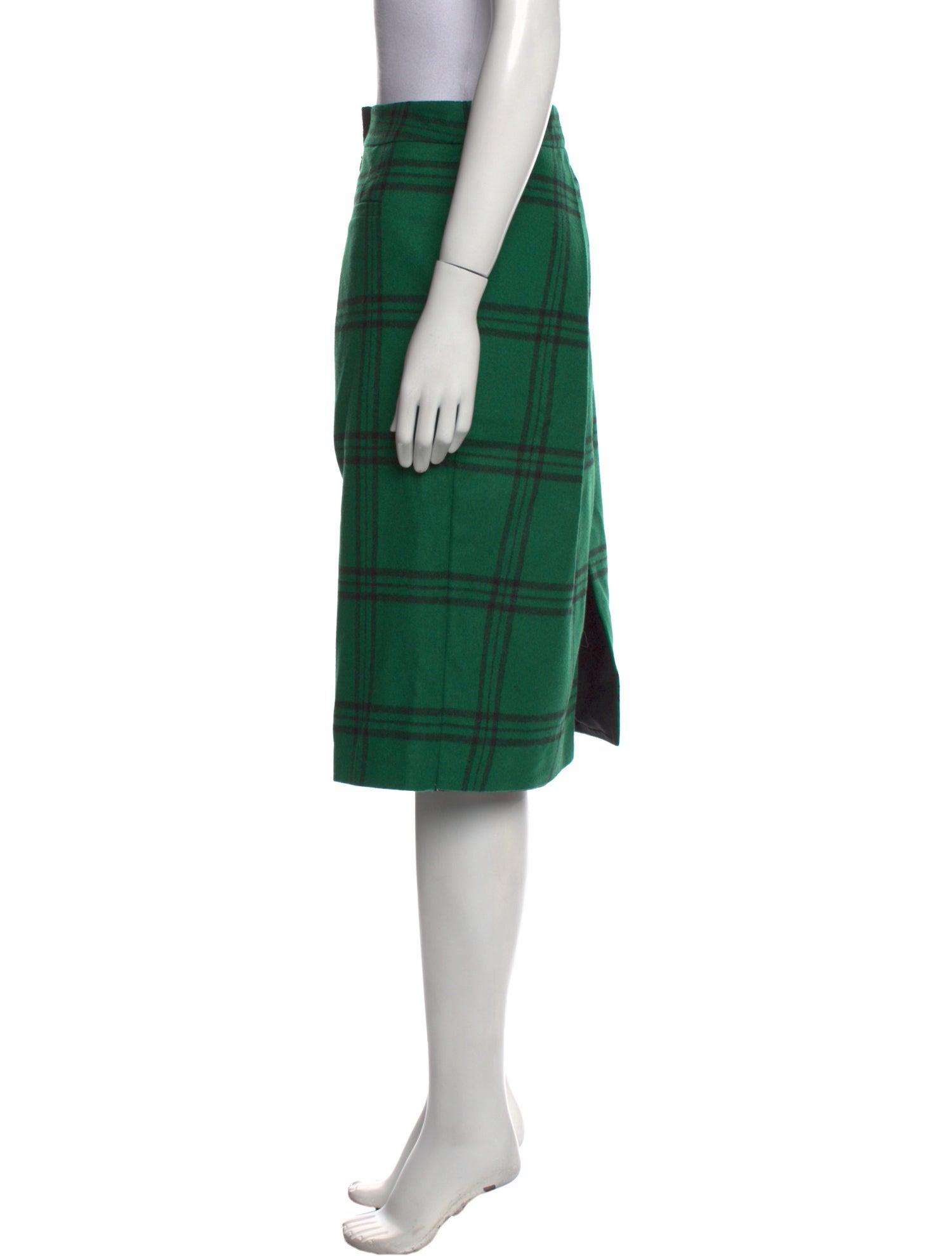 Tibi Plaid Print Knee-Length Shorts