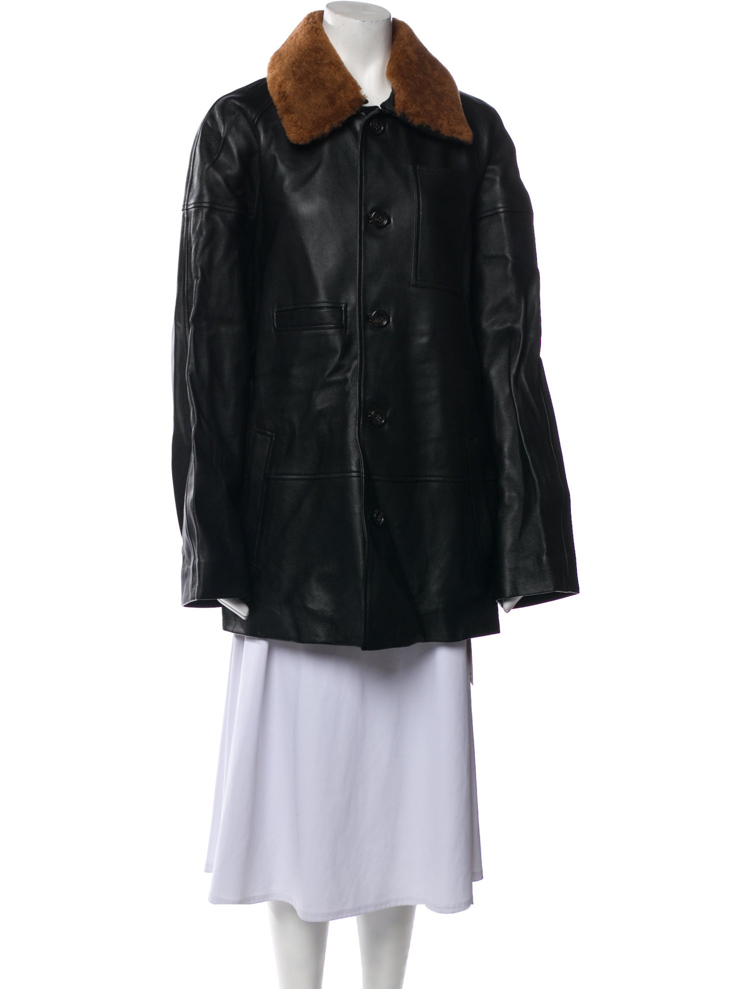 Tibi Leather Coat w/ Tags