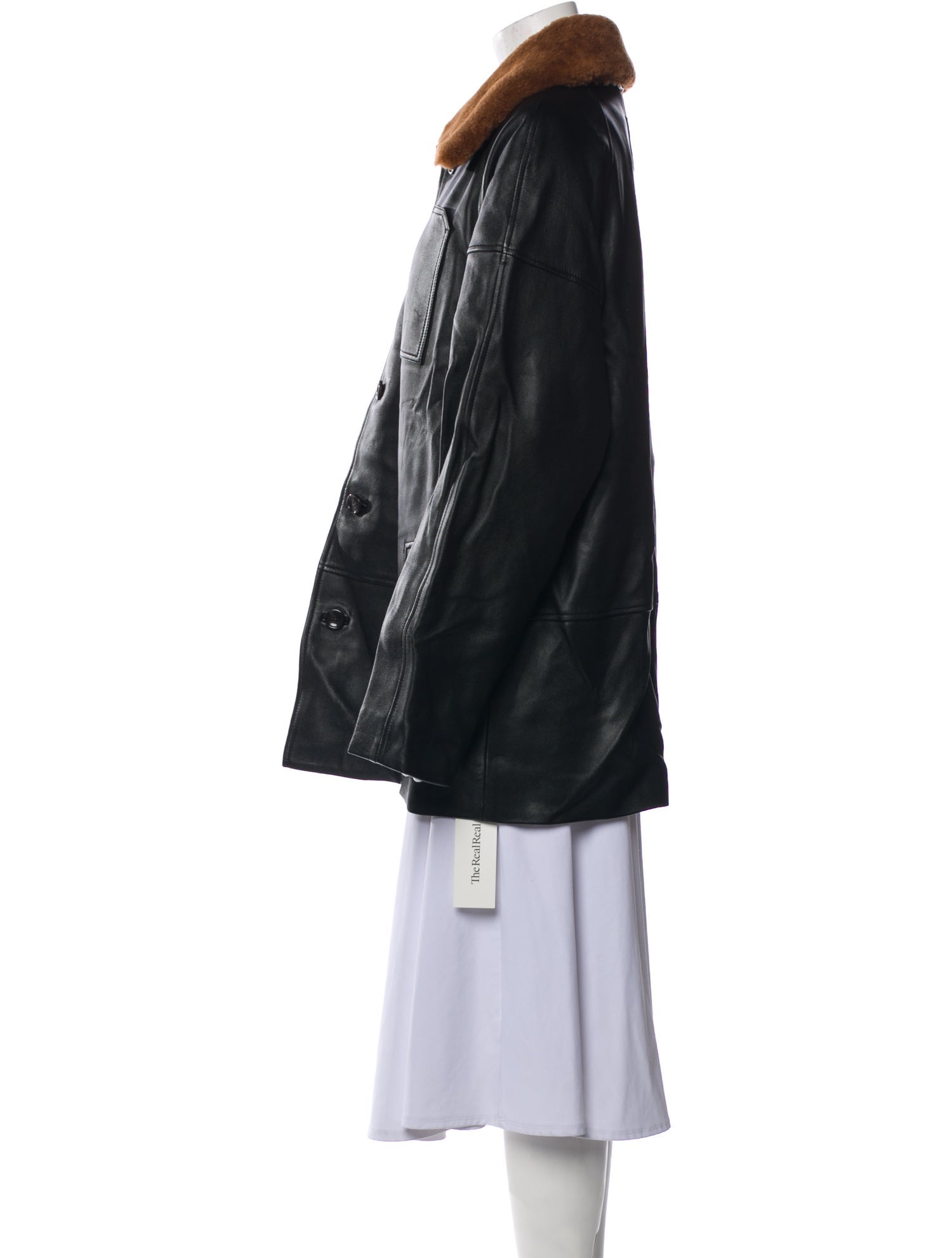 Tibi Leather Coat w/ Tags