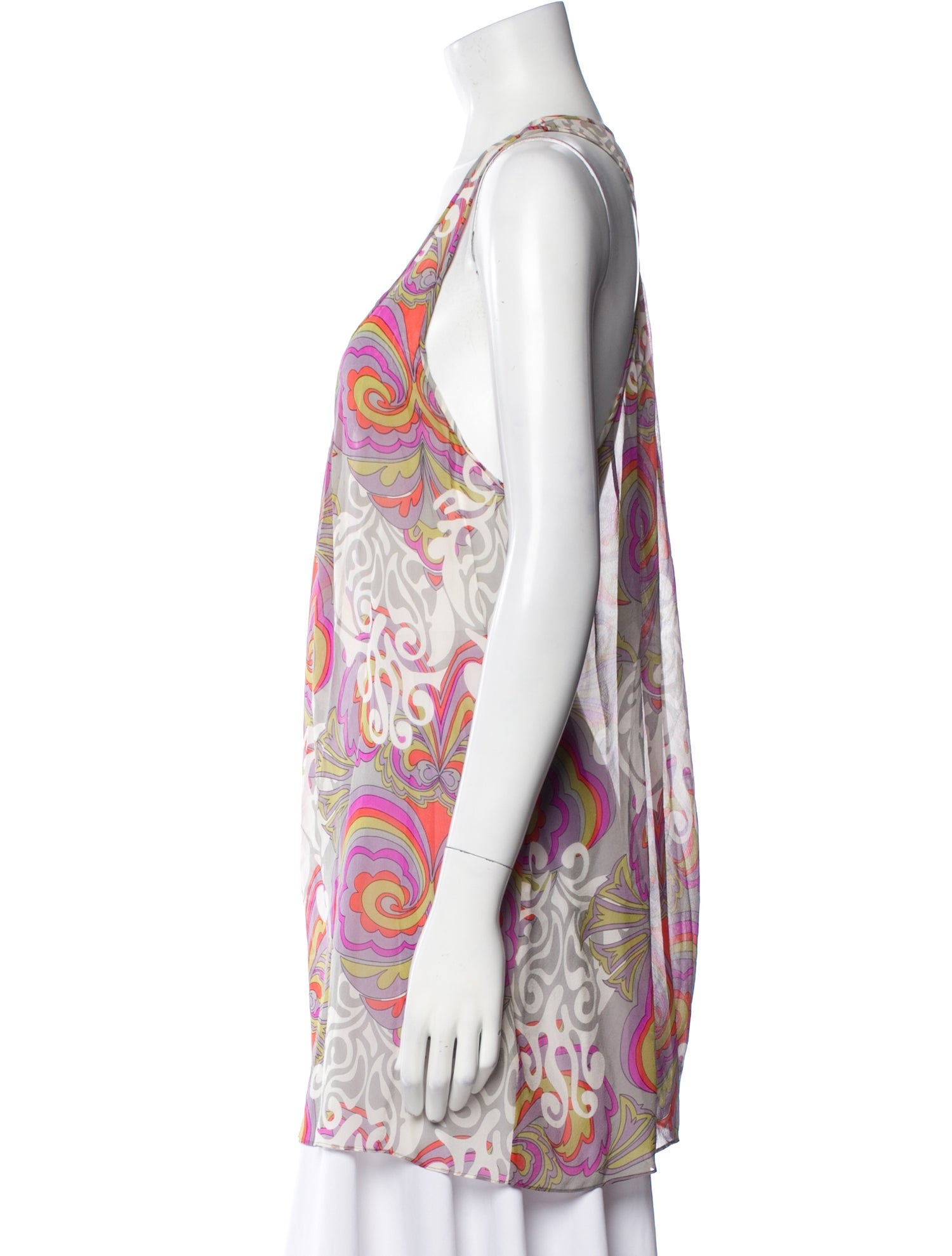 Tibi Silk Paisley Print Tunic