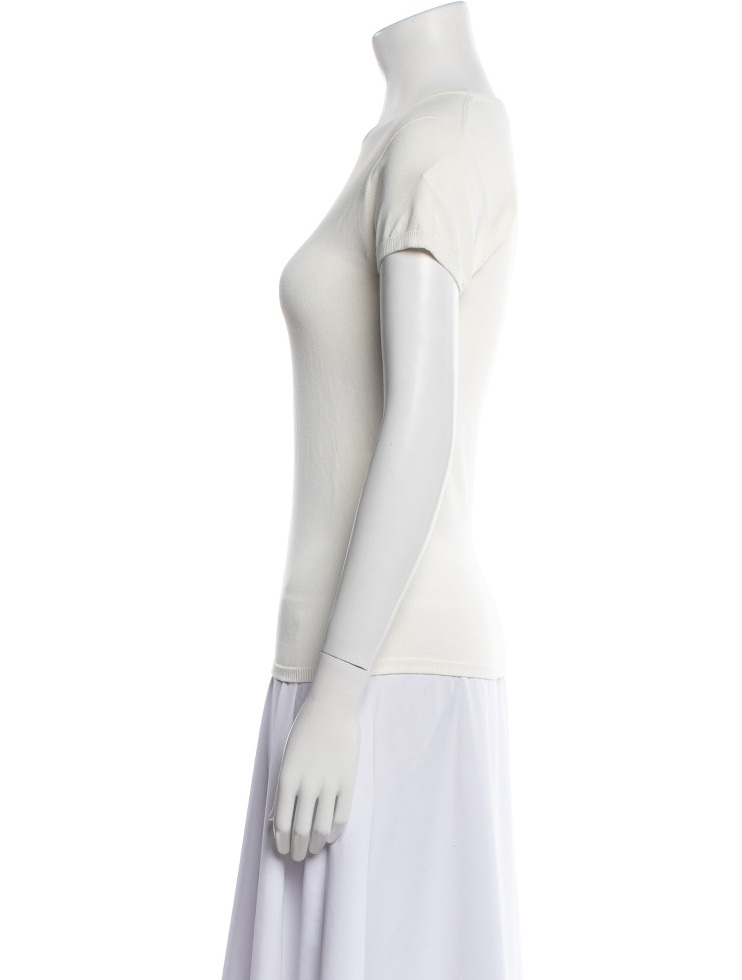 Tibi Crew Neck Short Sleeve T-Shirt