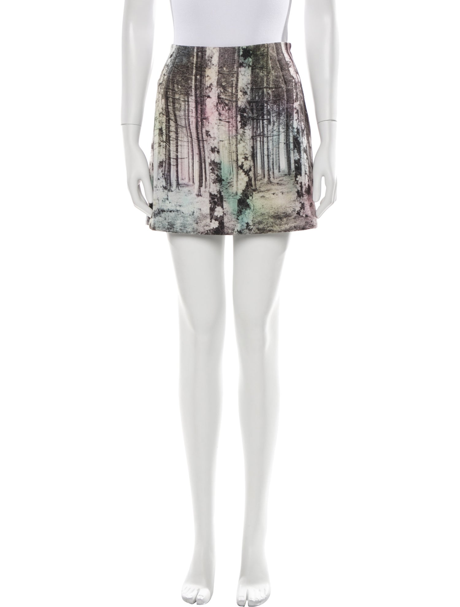 Tibi Printed Mini Skirt