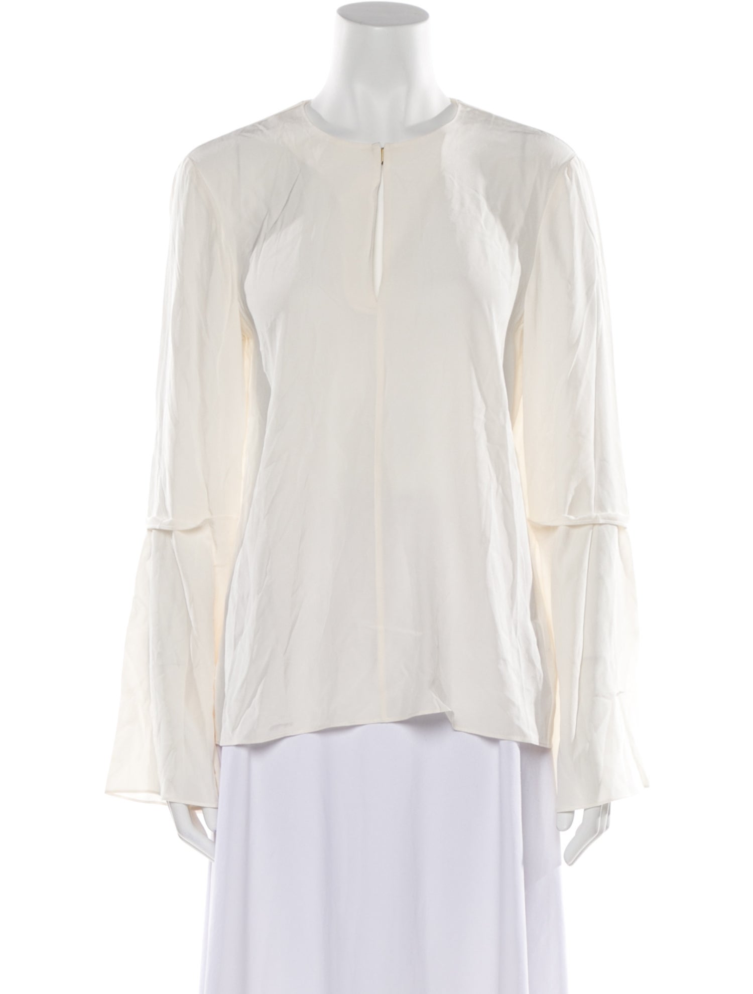 Tibi Silk Crew Neck Blouse w/ Tags