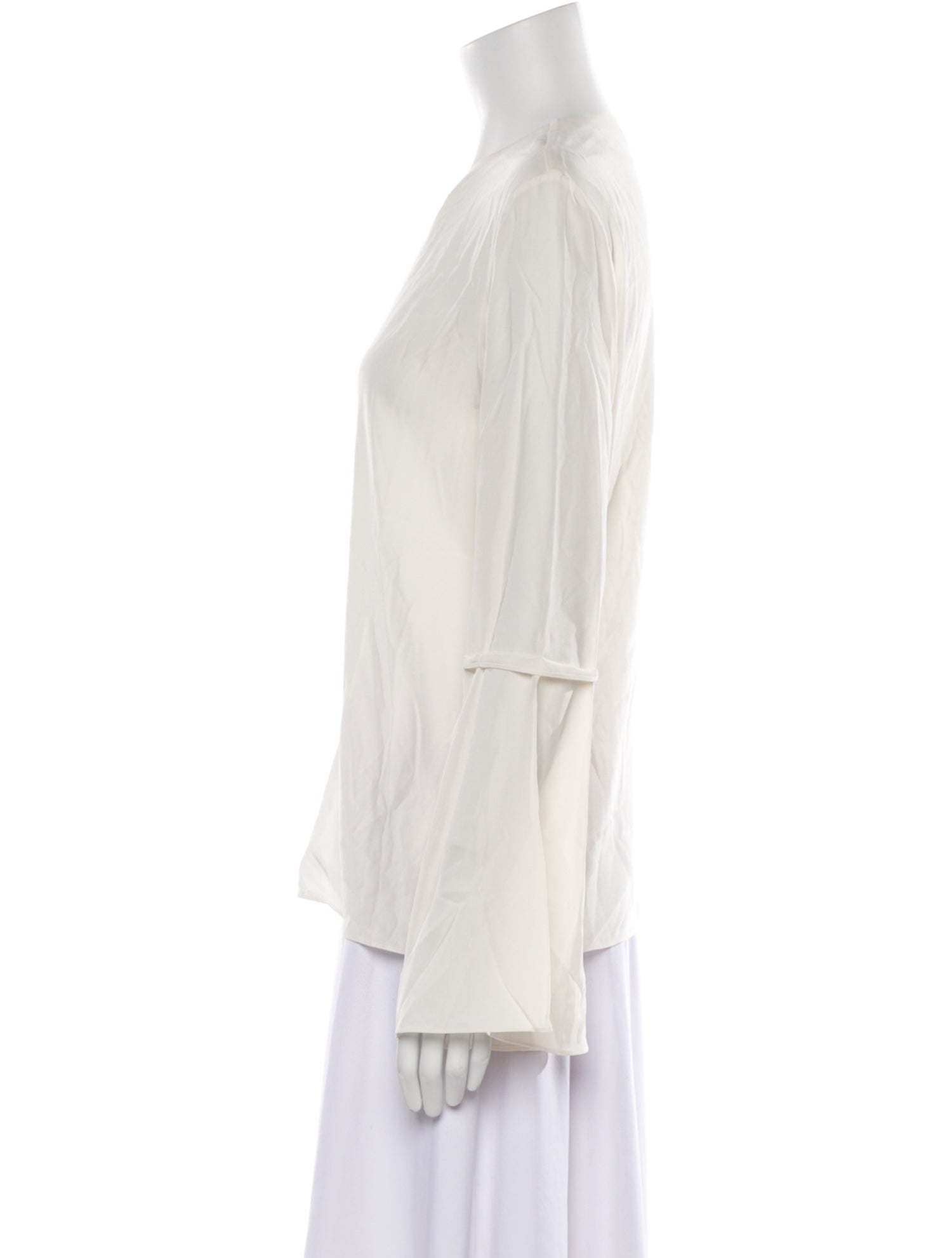 Tibi Silk Crew Neck Blouse w/ Tags