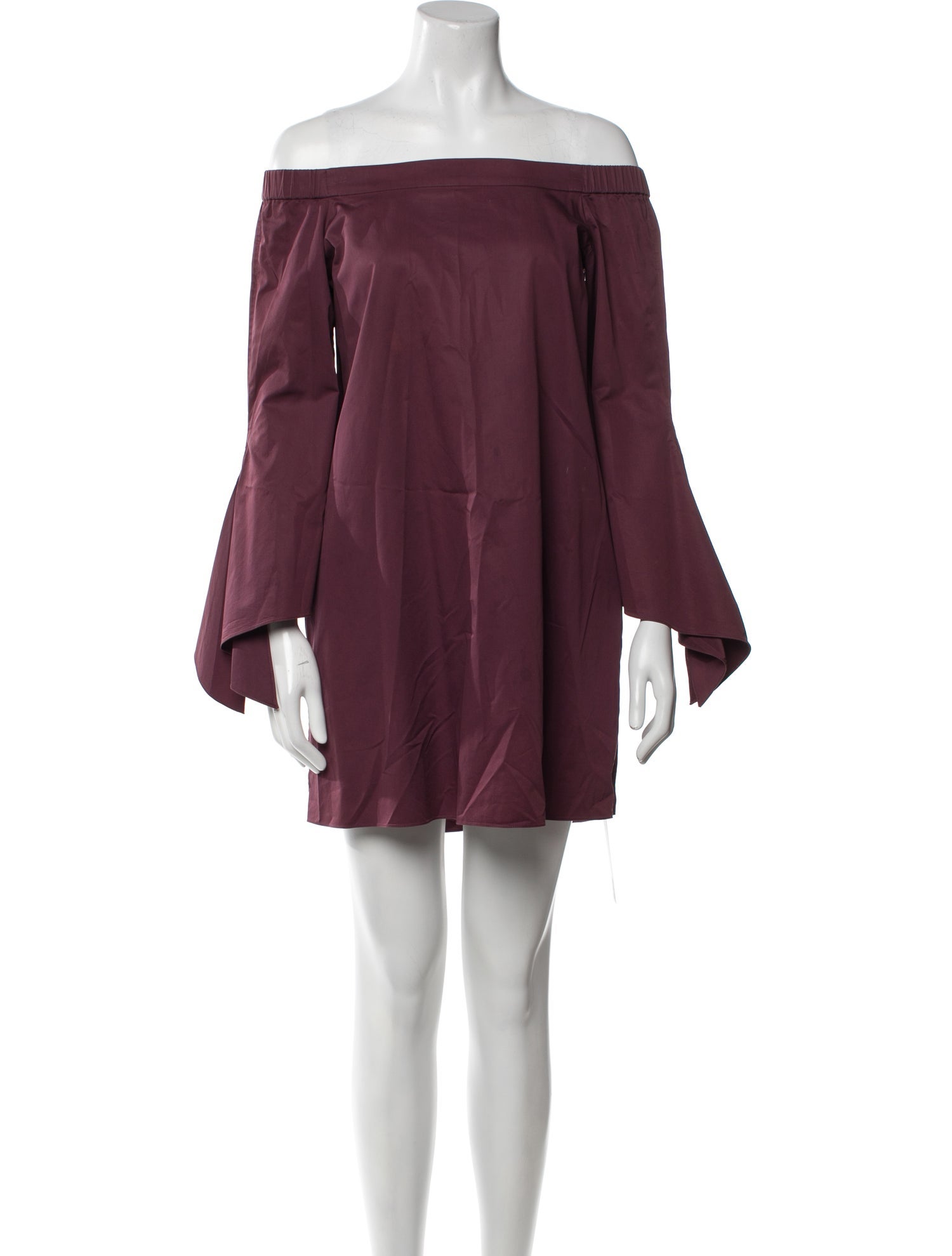 Tibi Off-The-Shoulder Mini Dress