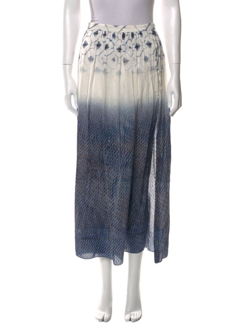 Tibi Printed Midi Length Skirt
