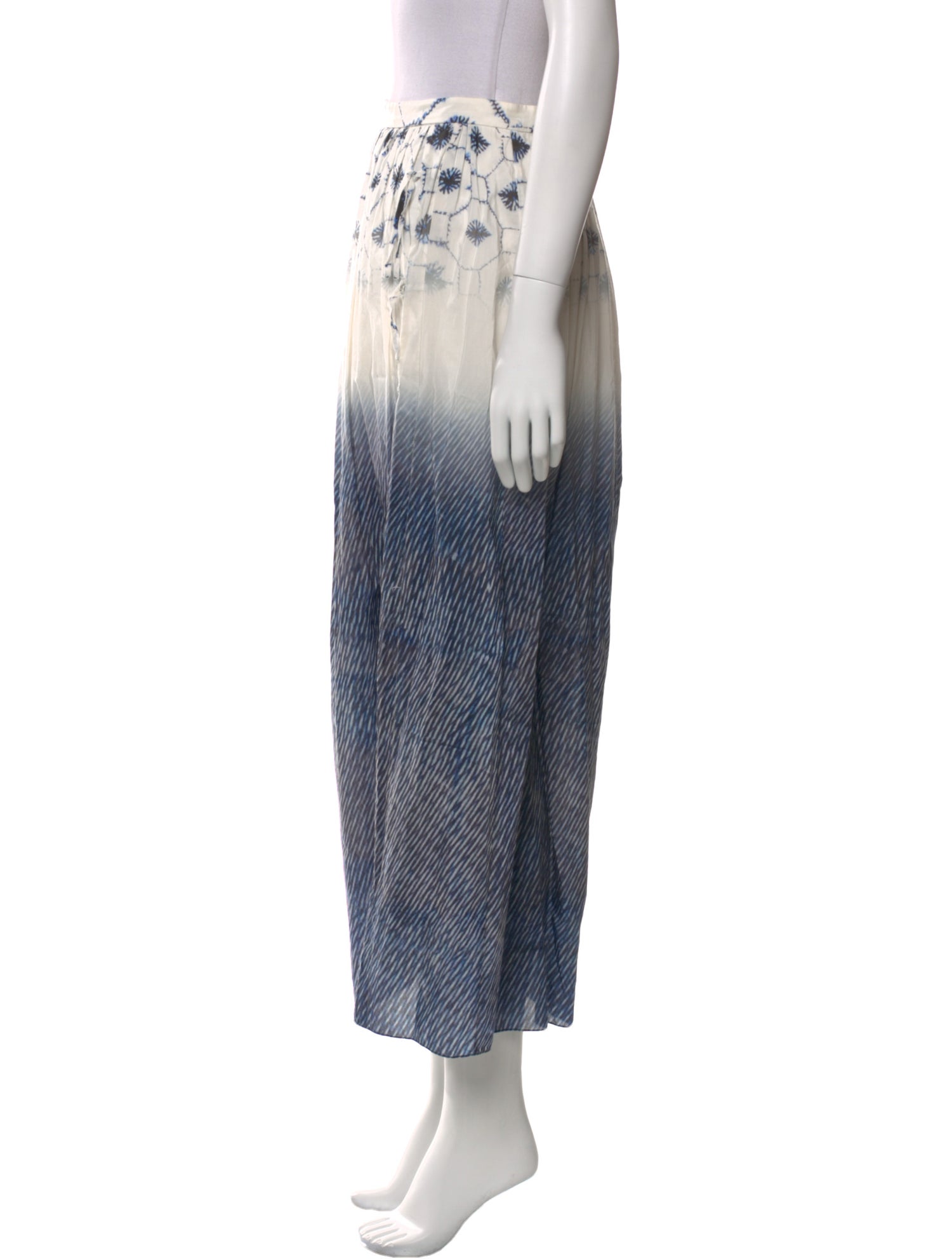 Tibi Printed Midi Length Skirt