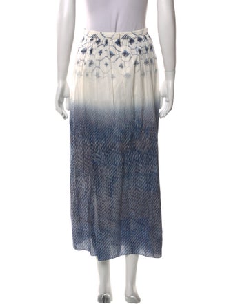 Tibi Printed Midi Length Skirt