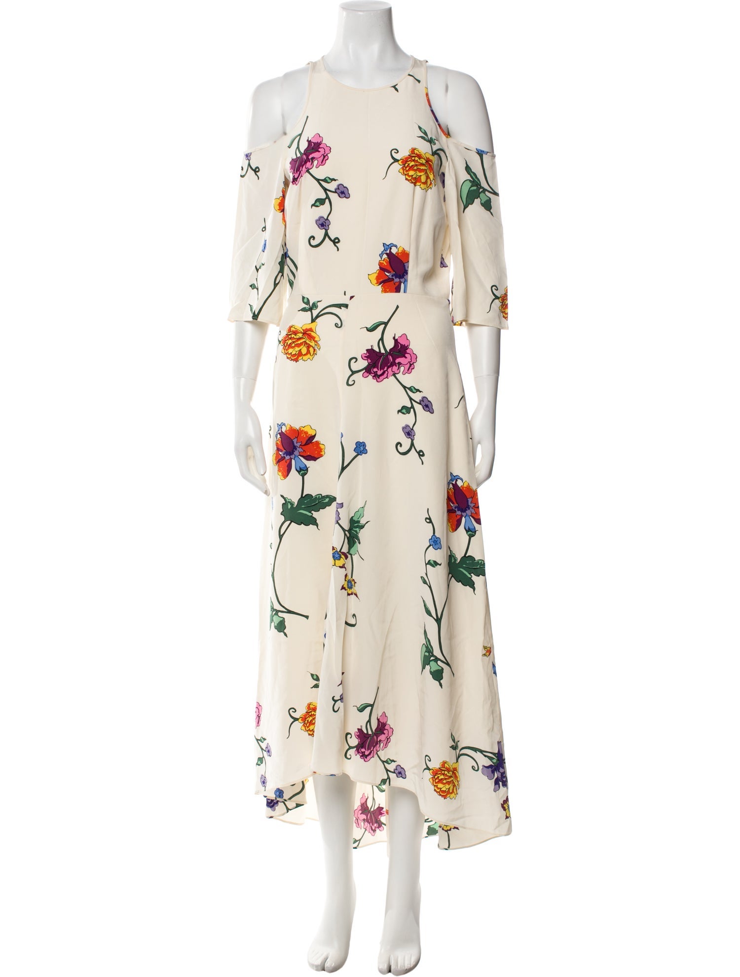 Tibi Silk Long Dress