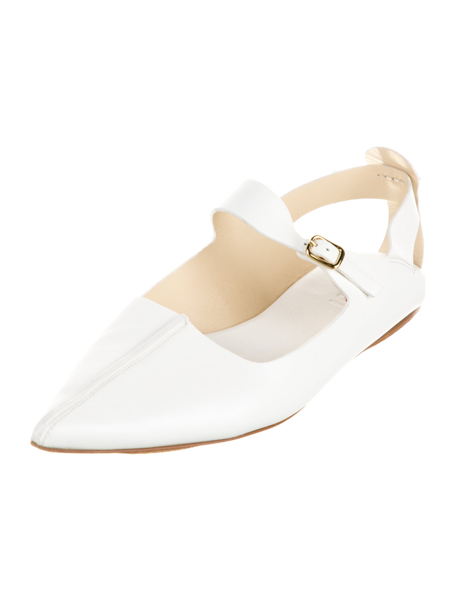 Tibi Leather Mary Jane Flats