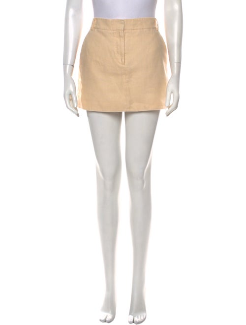 Tibi Linen Mini Skirt