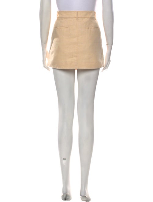Tibi Linen Mini Skirt
