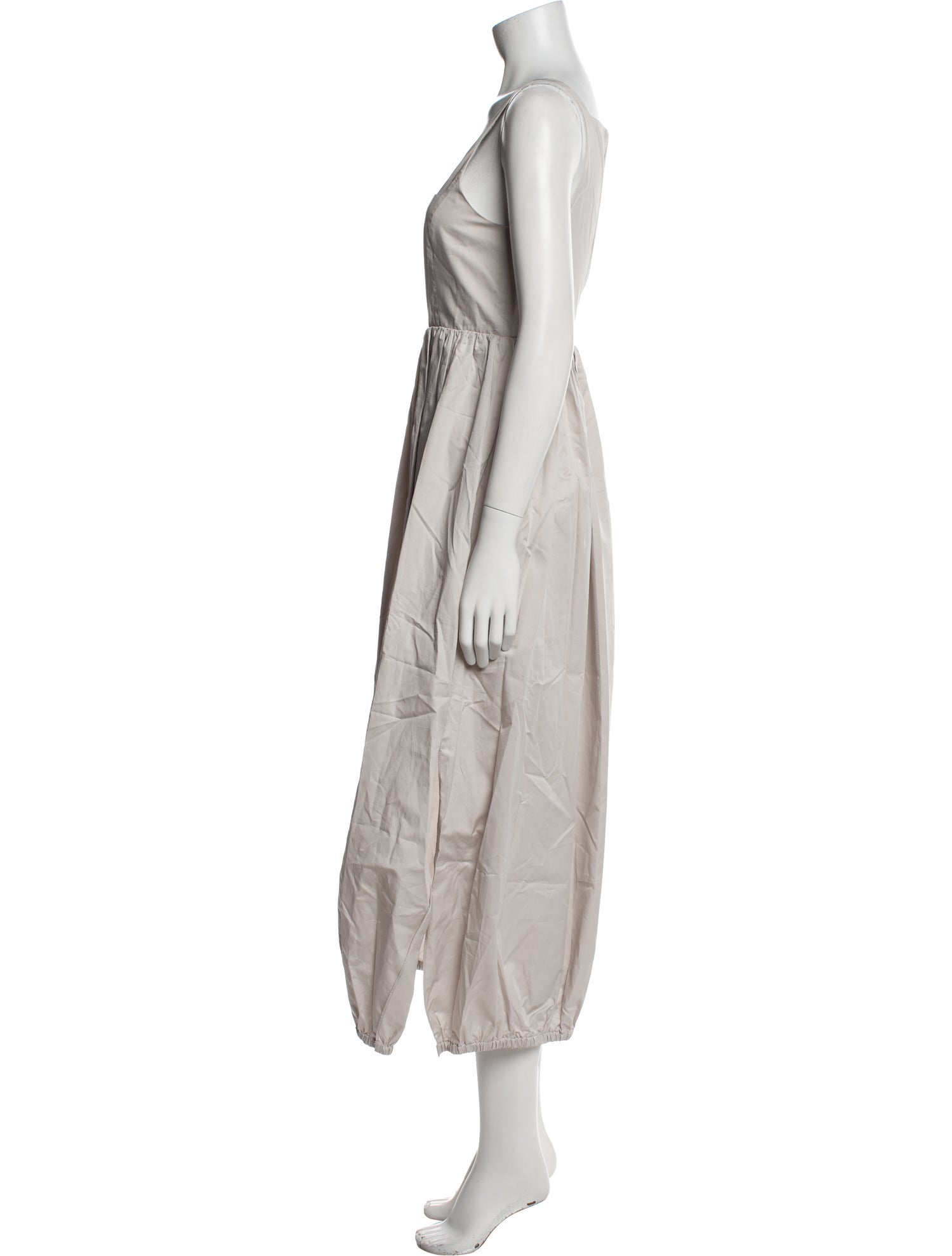 Tibi Square Neckline Long Dress
