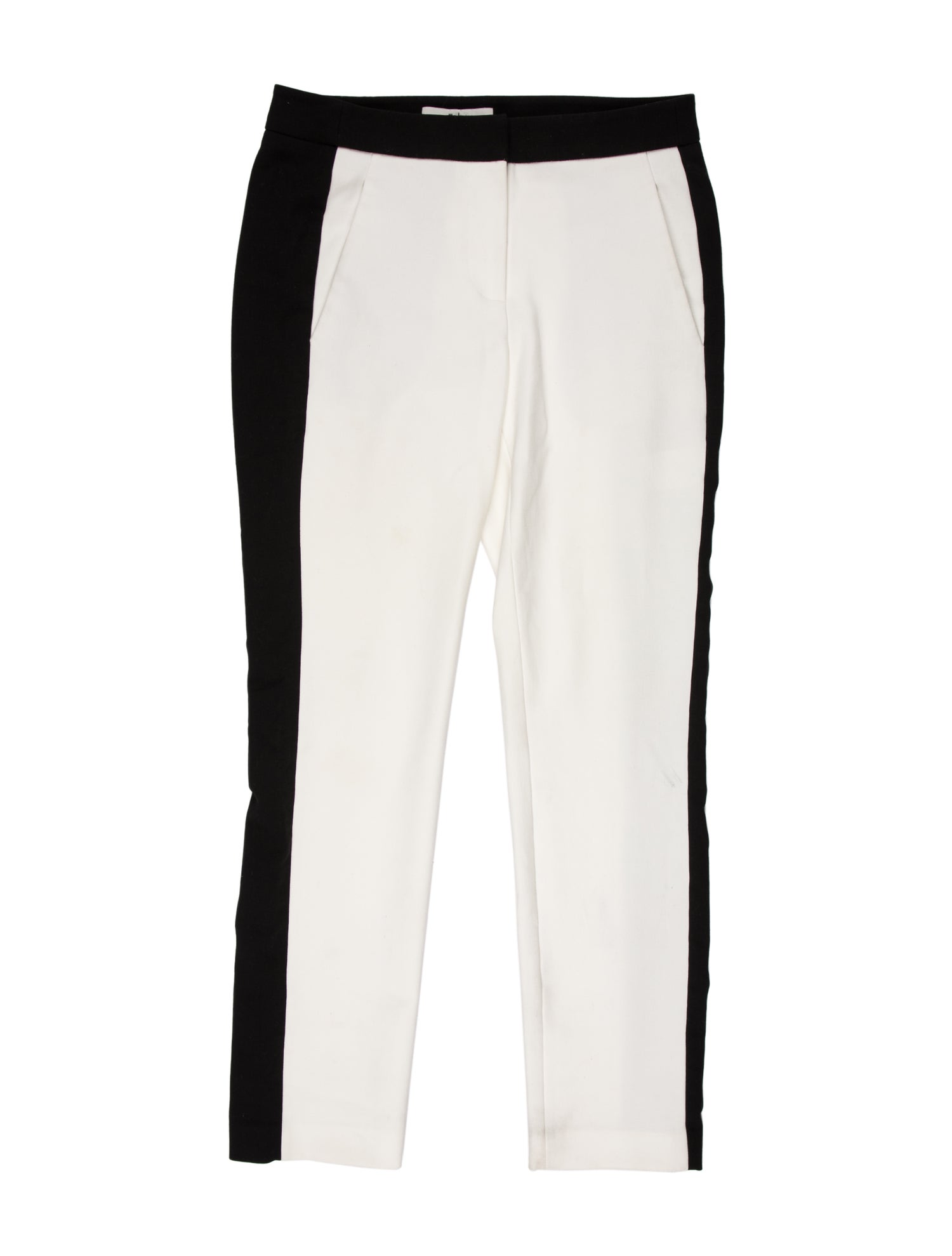Tibi Colorblock Pattern Straight Leg Pants