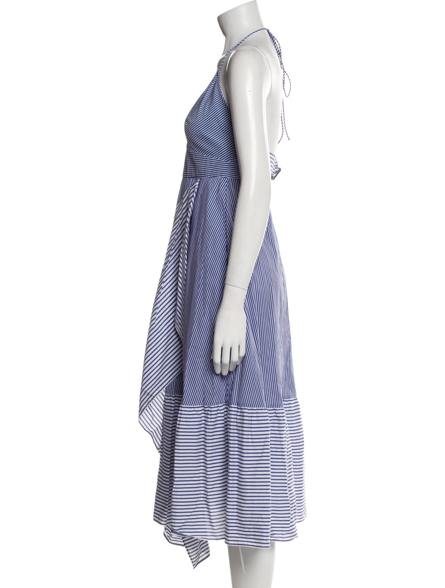 Tibi Striped Midi Length Dress