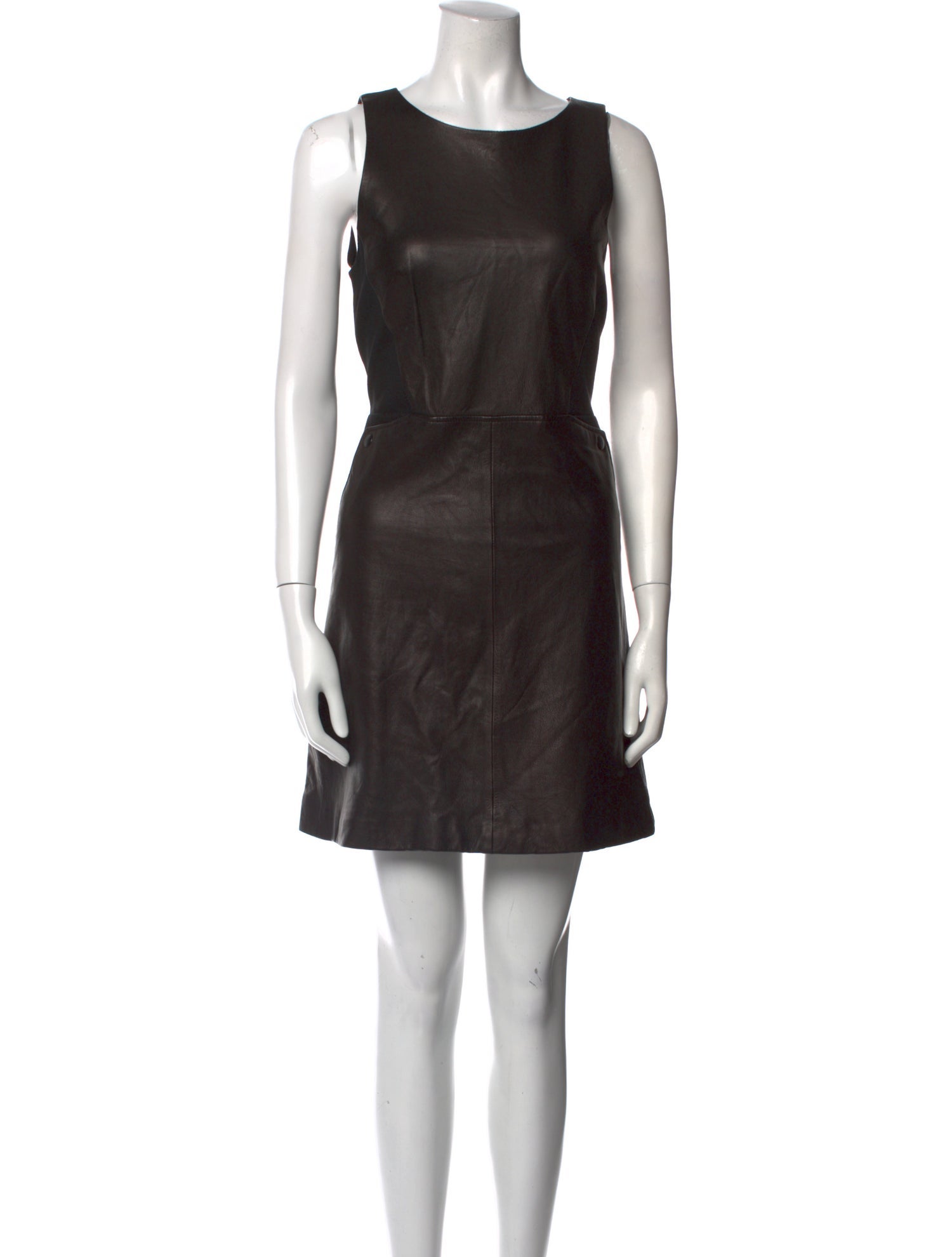 Tibi Leather Mini Dress