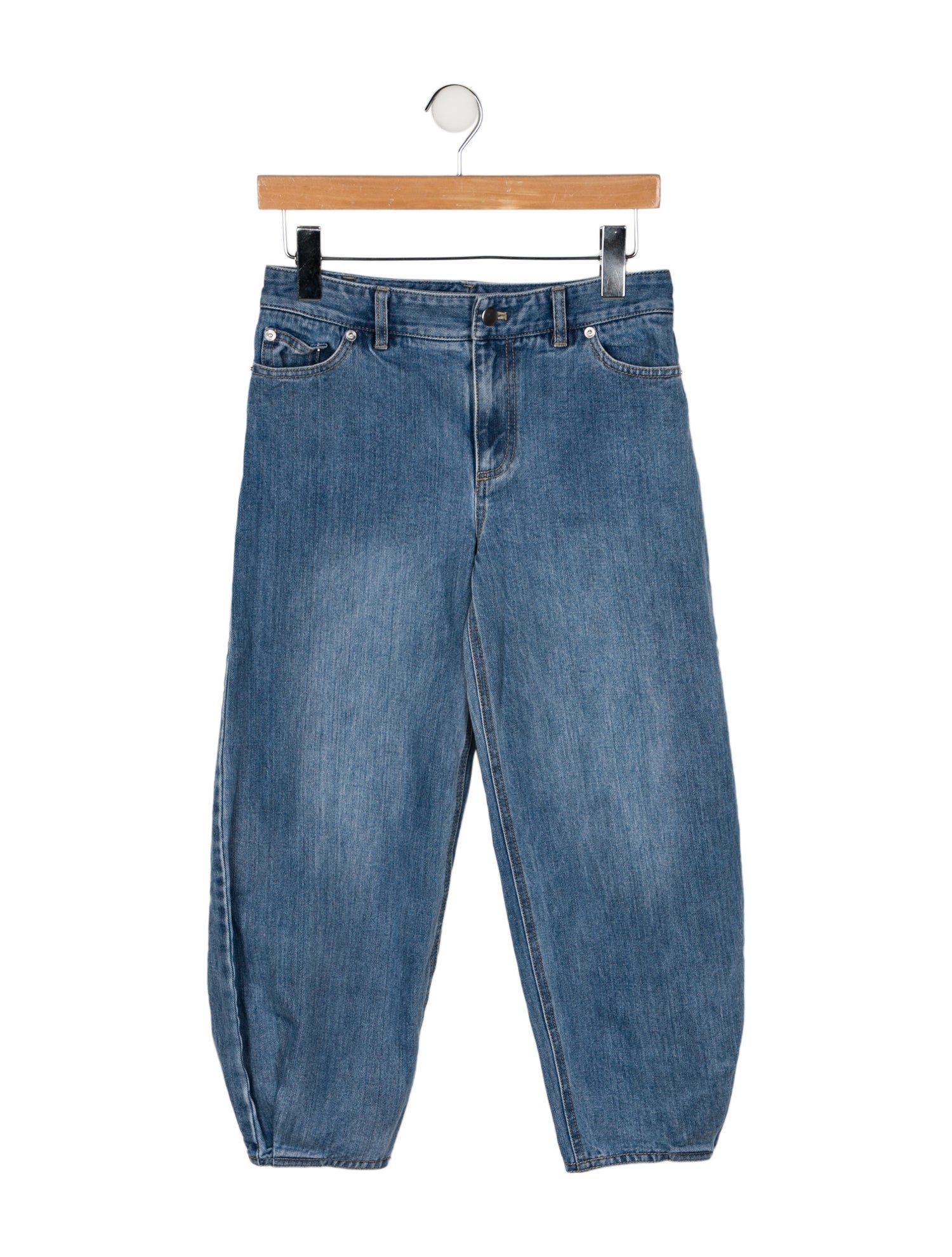 Tibi Mid-Rise Straight Leg Jeans