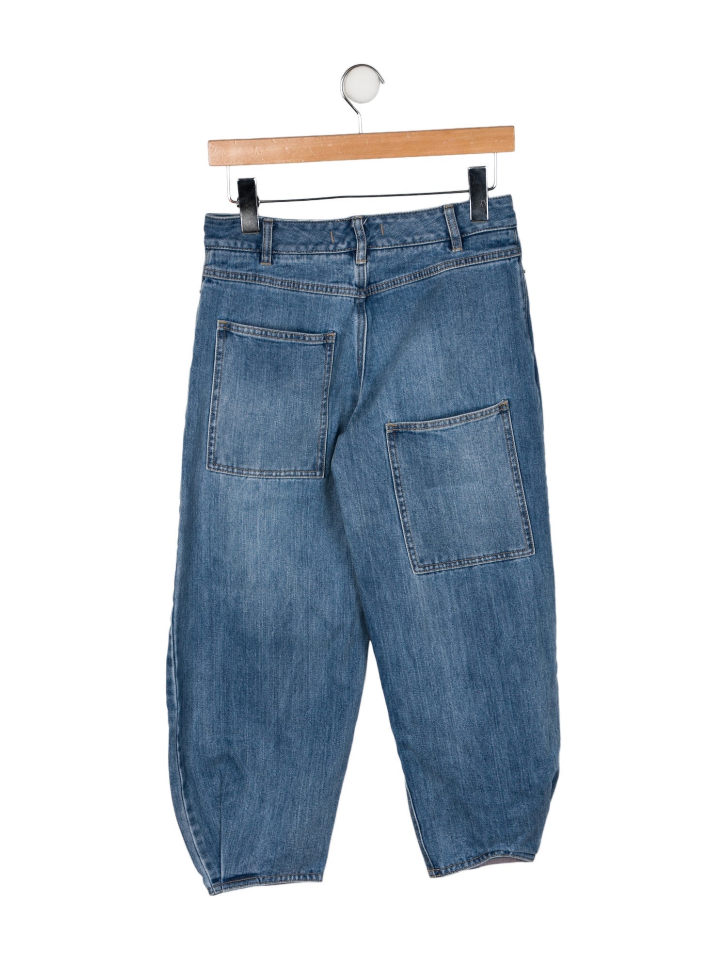 Tibi Mid-Rise Straight Leg Jeans