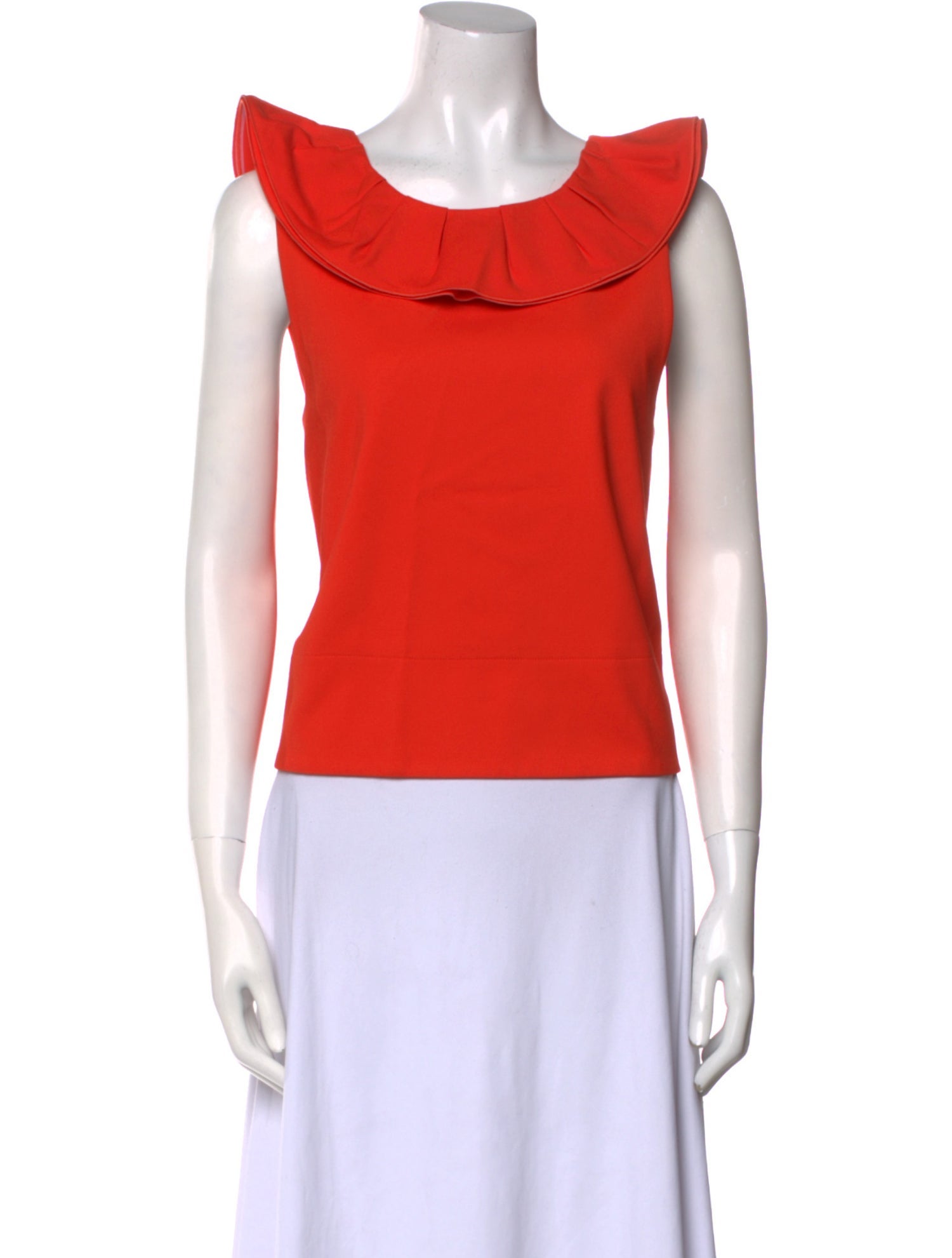Tibi Scoop Neck Sleeveless Top