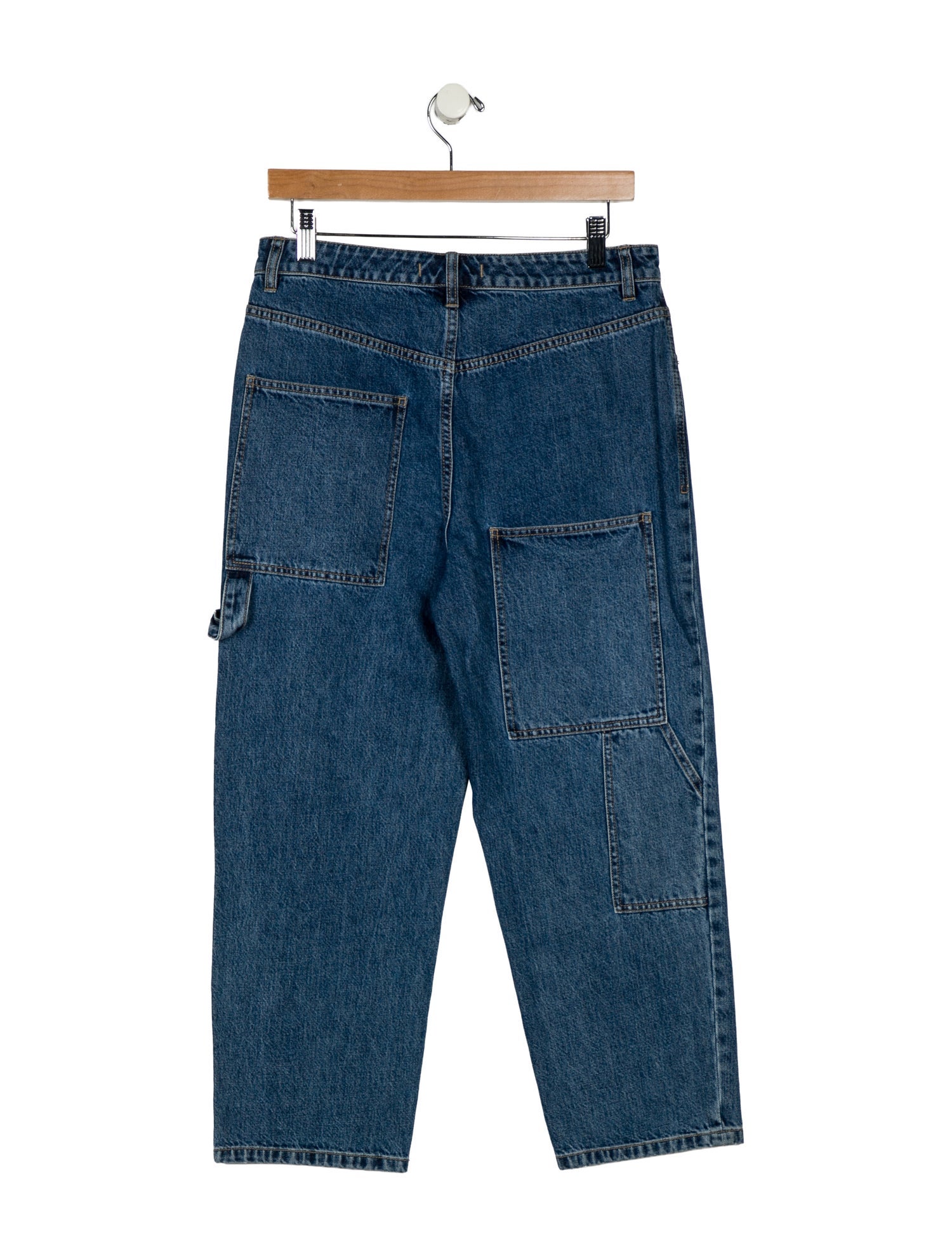 Tibi High-Rise Straight Leg Jeans