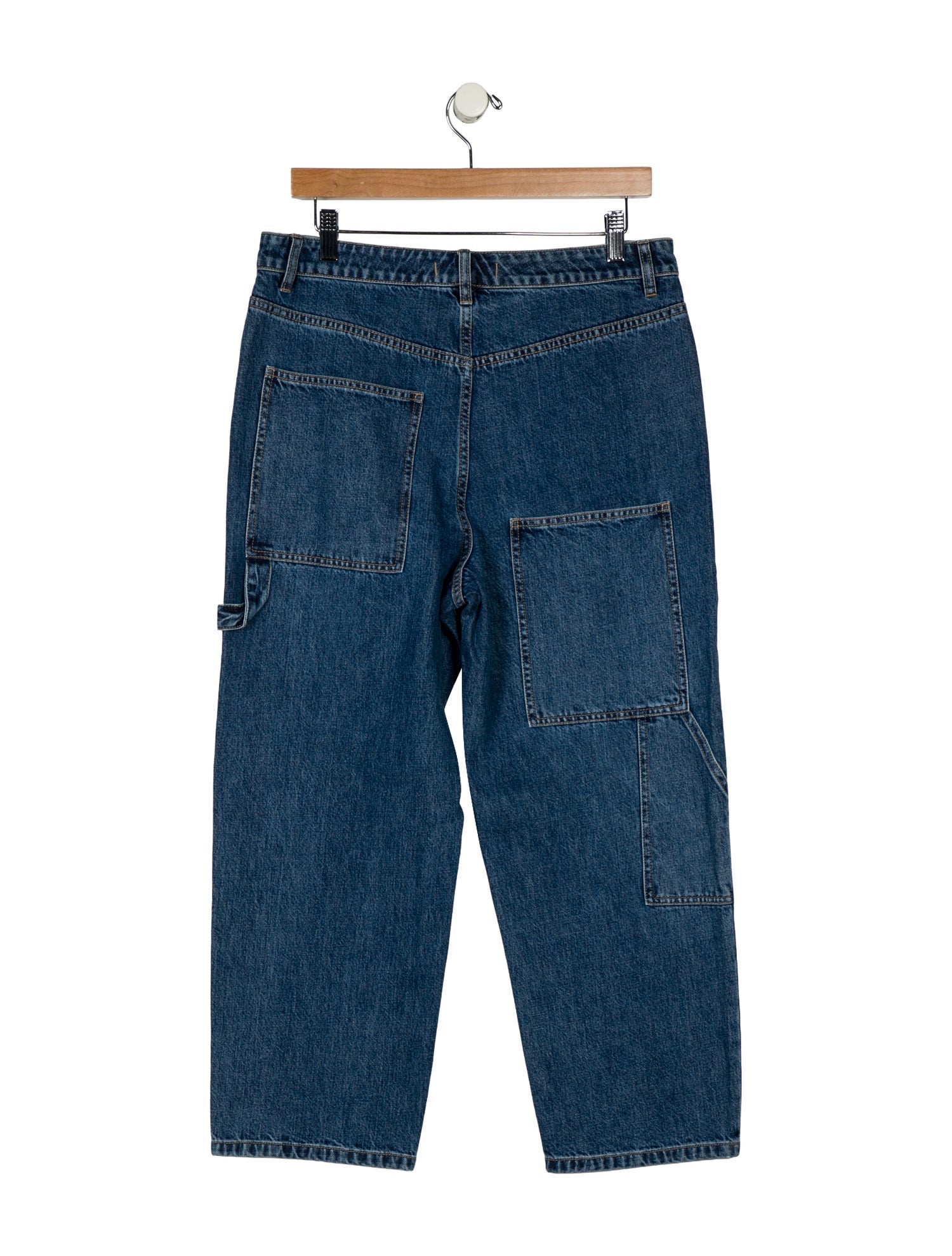 Tibi High-Rise Straight Leg Jeans