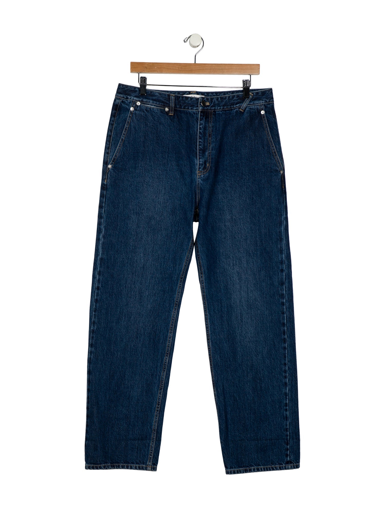 Tibi High-Rise Straight Leg Jeans