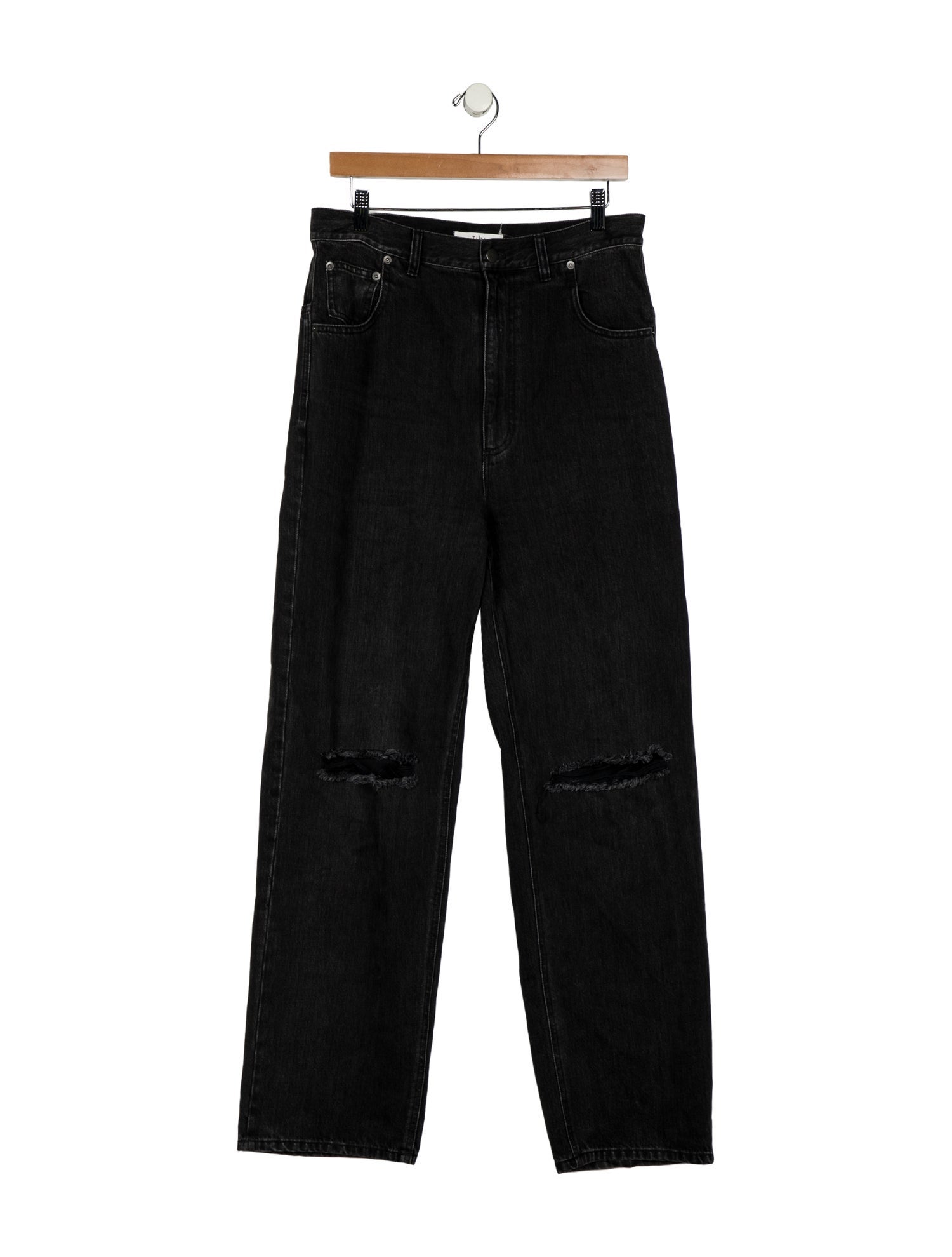 Tibi High-Rise Wide Leg Jeans