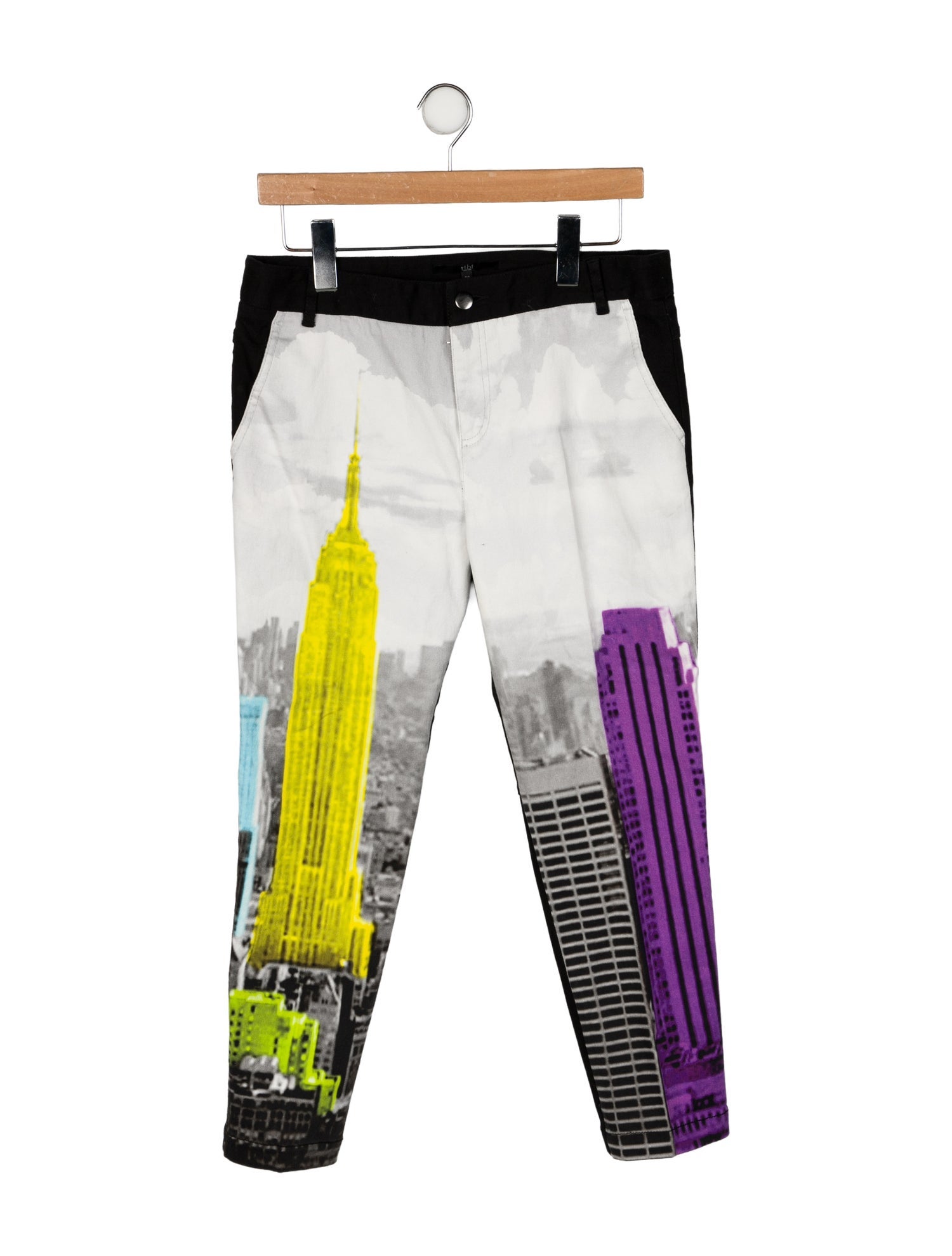 Tibi High-Rise Straight Leg Jeans