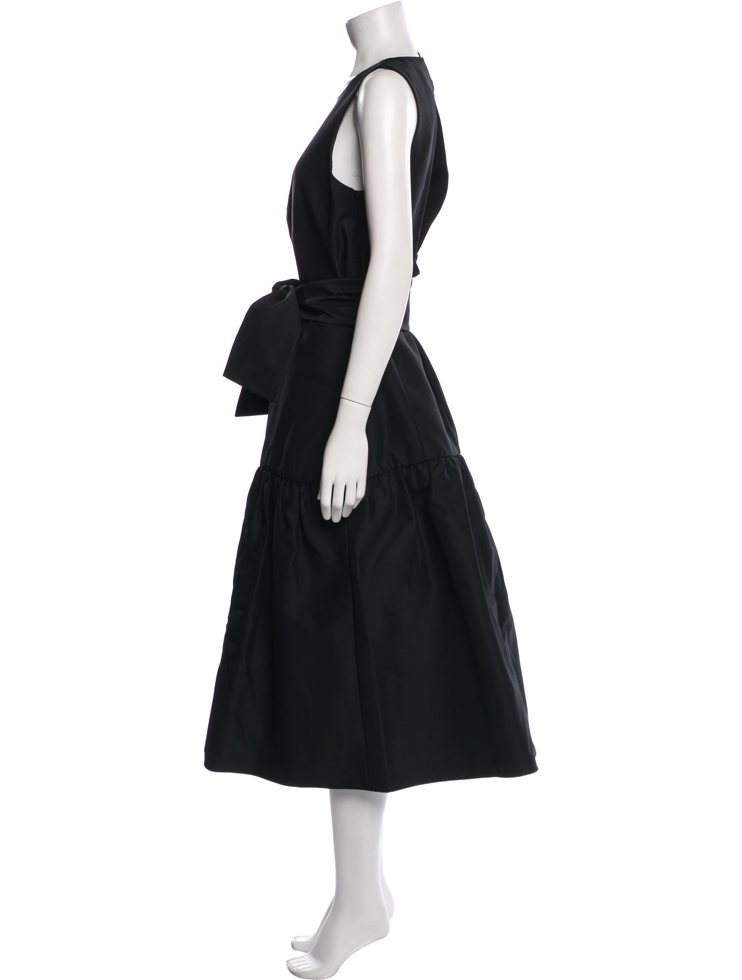 Tibi Crew Neck Long Dress