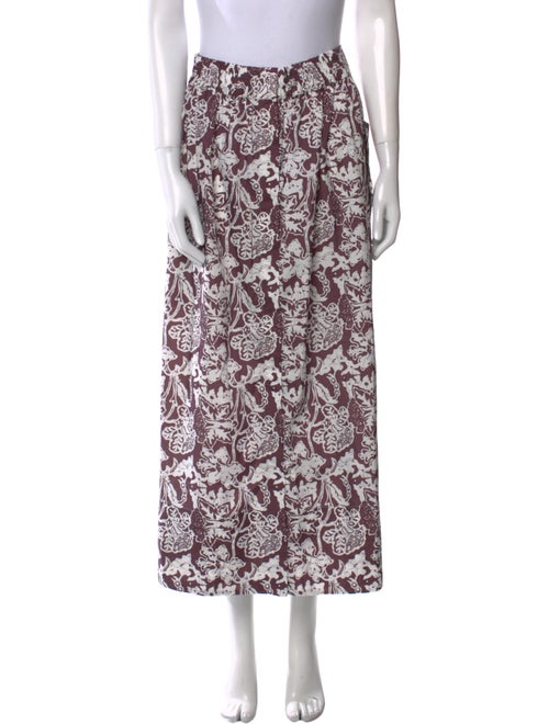 Tibi Printed Midi Length Skirt