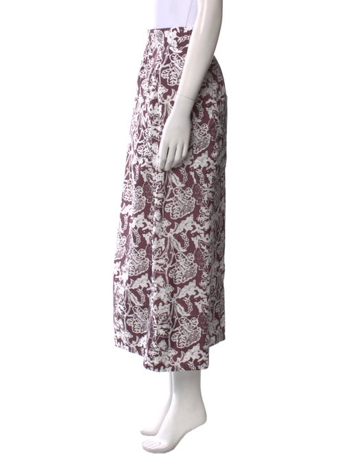 Tibi Printed Midi Length Skirt