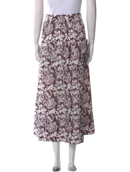 Tibi Printed Midi Length Skirt