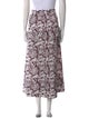 Tibi Printed Midi Length Skirt