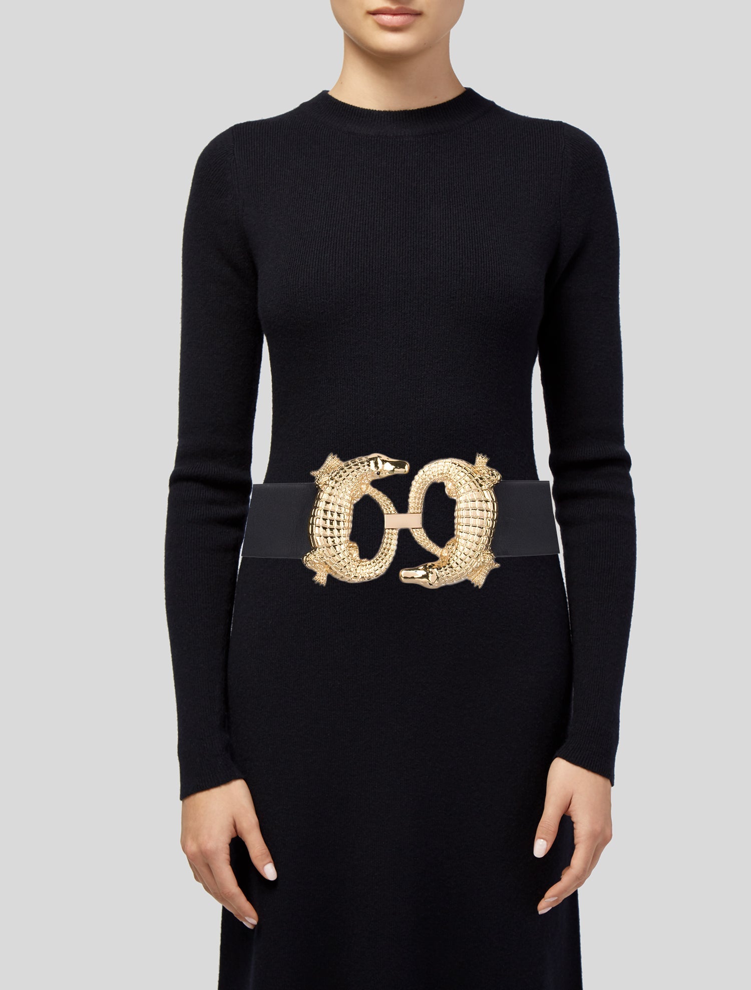 Tibi Wide Leather Waist Belt